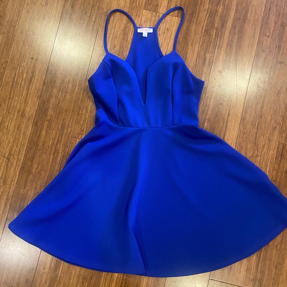 Royal Blue Mini Skater Dress
